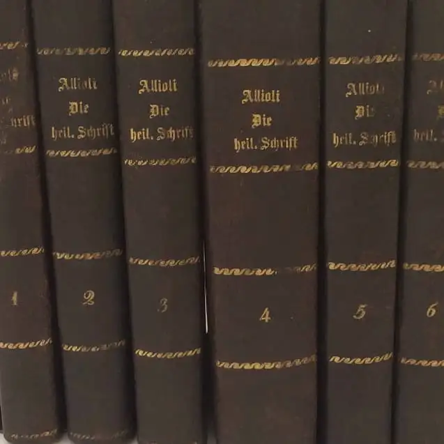 Glaubenskanon der Bibelauslegung: Die Bibel nach Allioli