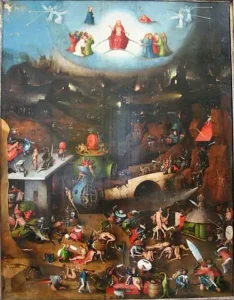 Herders Bibelkommentar Die Apokalypse: Weltgerichts-Triptychon von Hieronymus Bosch