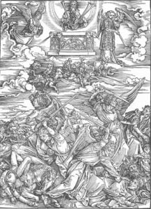 Die Heuschrecken aus der Hölle: Albrecht Dürer, Illustration zur Offenbarung des Johannes