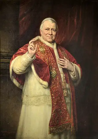 Was bedeutet Ultramontanismus: Porträt von Papst Pius IX.