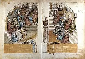 Konzil von Konstanz über dem Papst? Konzilssitzung im Konstanzer Münster