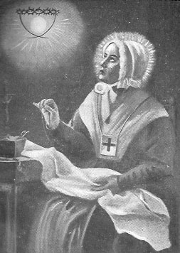 Anna Maria Taigi hat eine Vision in der Sonne