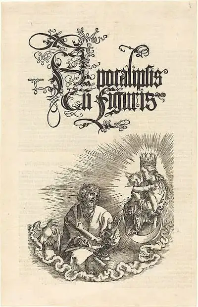 Geheime Offenbarung des hl. Johannes: Frontispiz der Ausgabe von 1511