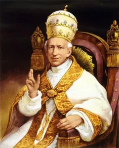 Der Irrtum der Kultusfreiheit: Porträt von Leo XIII.