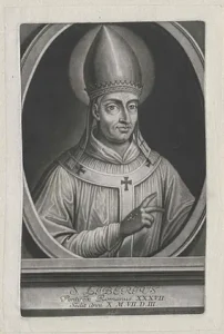 Hat Papst Liberius im Glauben geirrt: Porträtzeichnung des Papstes