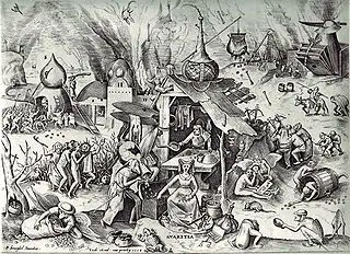 Von der Hauptsünde des Geizes: Bild von Pieter Brueghel d. Ä.